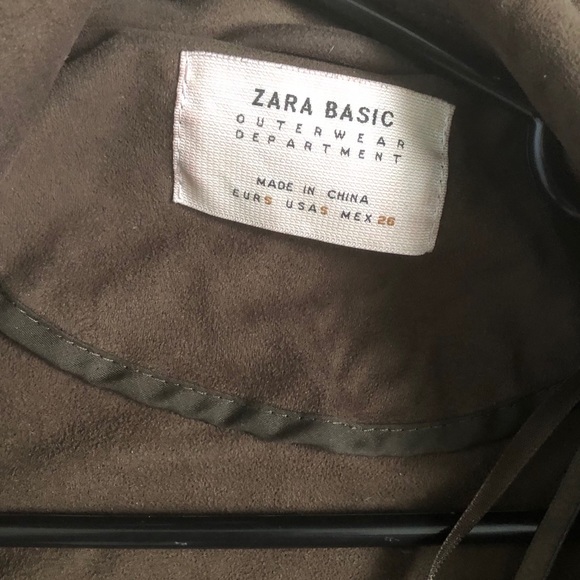 Zara suede trench coat. - Picture 3 of 3